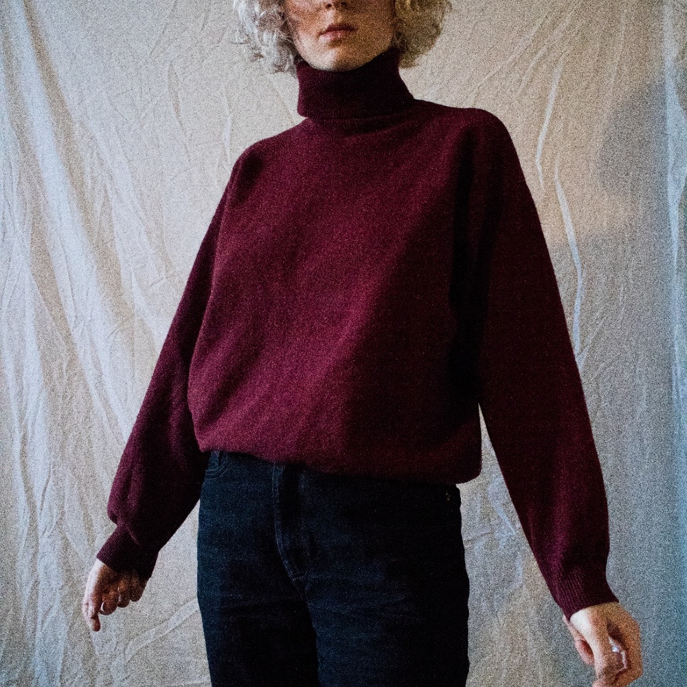 Vintage Italian Lambs Wool Turtleneck